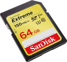 Sandisk Extreme 64GB SDXC UHS I Card For Camera